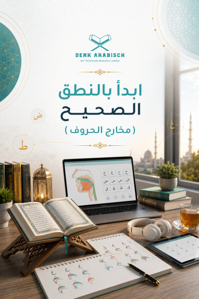 ابدأ بالنطق الصحيح مخارج الحروف