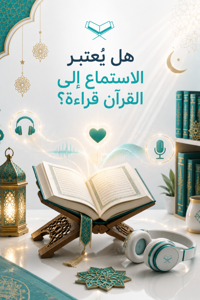 هل يُعتبر الاستماع إلى القرآن قراءة؟