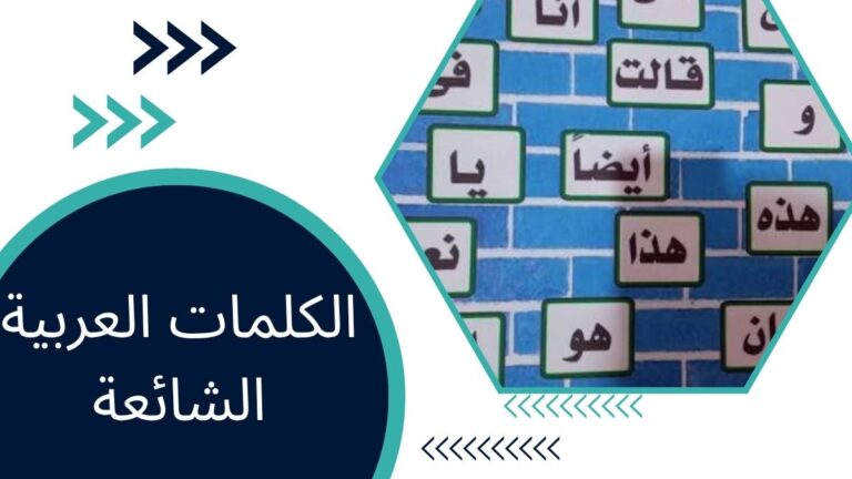الكلمات العربية الشائعة – المفردات الأساسية التي يجب أن يعرفها كل مبتدئ