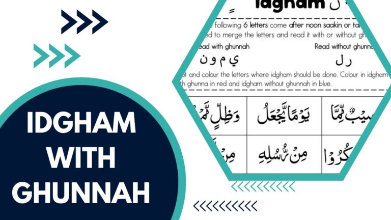 Idgham With Ghunnah – With Examples And Letters 