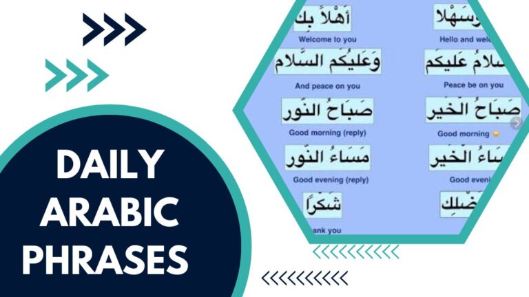 Daily Arabic Phrases 