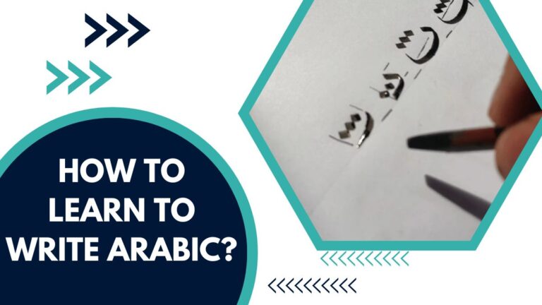 How To Learn To Write Arabic? – Arabic Handwriting