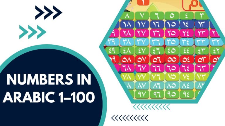 Numbers In Arabic 1–100 – A Complete Guide For Beginners
