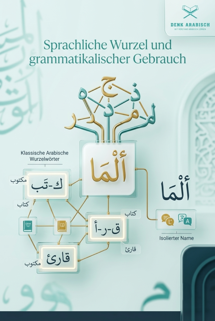 Sprachliche Wurzel und grammatikalischer Gebrauch